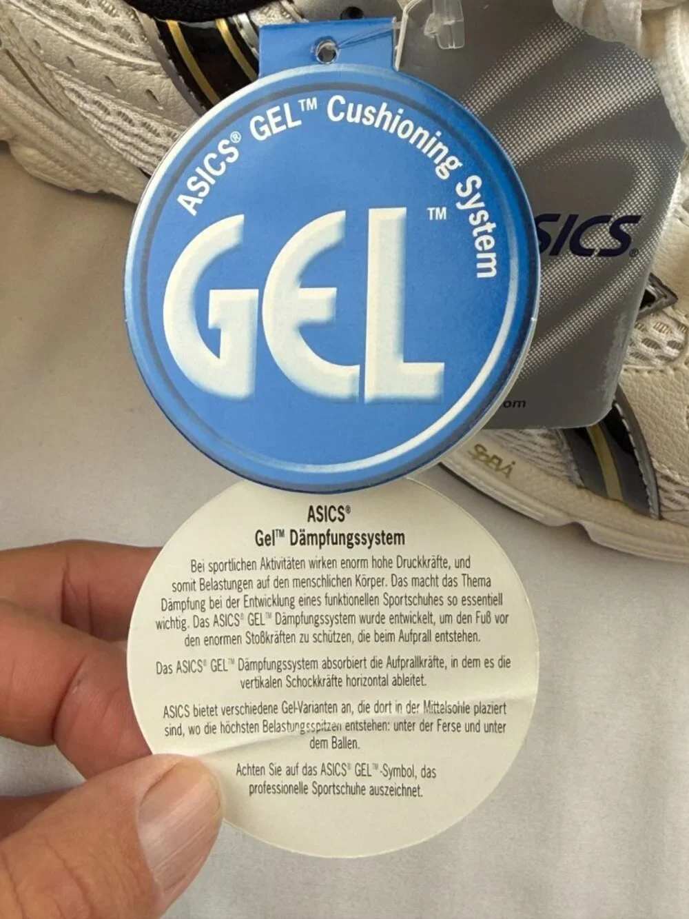 NEW ASICS GEL 180TR LEATHER WHITE BLACK GOLD Trail Running Shoe Men’s Sz 9 - Picture 10 of 10